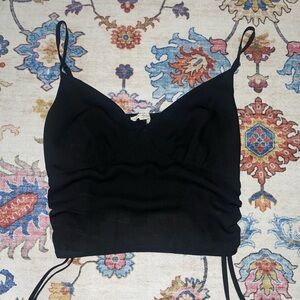 La Hearts Black Tank Top